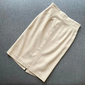 Christian Dior 100% Wool Vintage Pencil Skirt Size 8